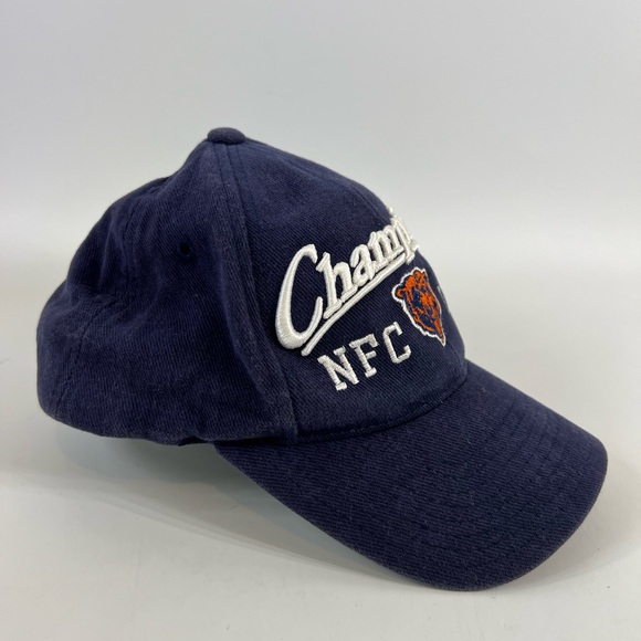 Vintage 2001 Chicago Bears Champions Hat Logo Athletic Snap back - Picture 3 of 10